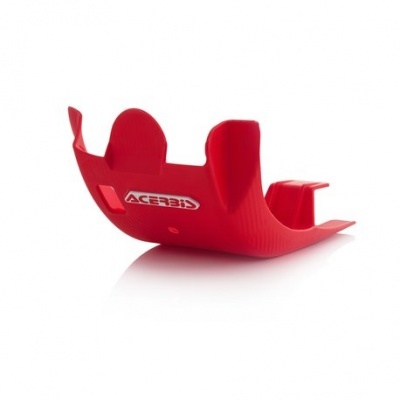 Proteção inferior vermelha para mota com logo ACERBIS