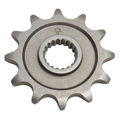 Engrenagem metálica prateada com 11 dentes