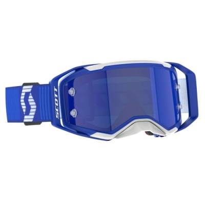 Óculos de protecção desportivos SCOTT azul e branco com vidro azul