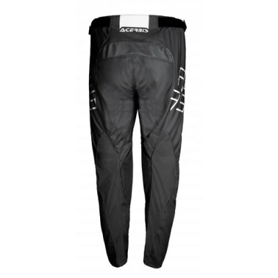 Calças pretas de motocross ACERBIS com detalhes brancos