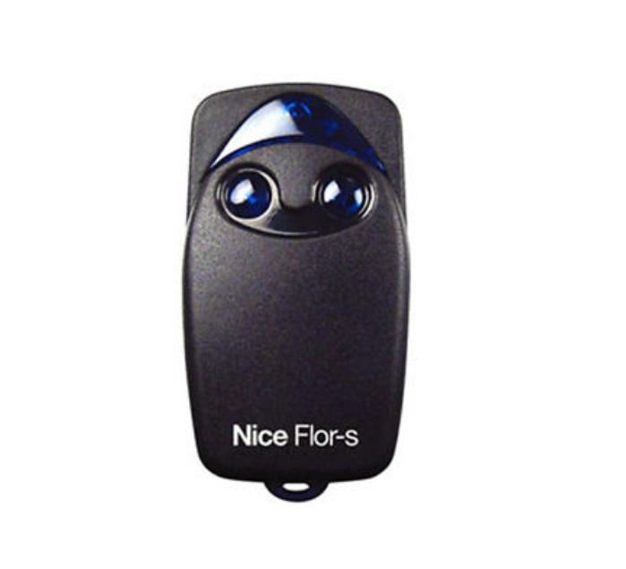 Comando remoto preto Nice Flor-s com dois botões