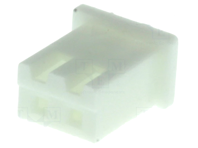 Ficha XH de 2 pinos fêmea 2,5mm sem terminais Conector elétrico branco de plástico com três pinos