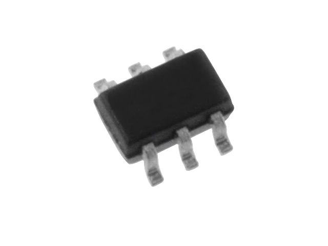 Transístor SSM6N7002KFU N-MOSFET x2 unipolar 60V 0,3A 285mW SC88 Componente eletrónico SMD preto com seis pinos