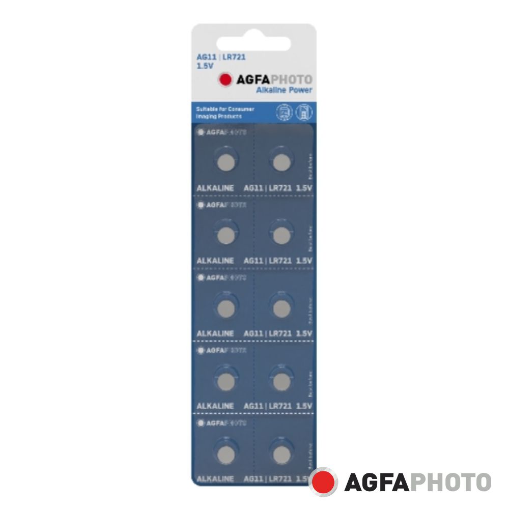 Pacote de pilhas alcalinas AGFA PHOTO AG311 LR731 1.5V em embalagem de cartão