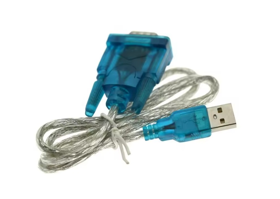 Conversor USB para RS232 COM Porta Serial PDA 9 pinos DB9 HL-340 Cabo adaptador USB para porta serial DB9 azul translúcido