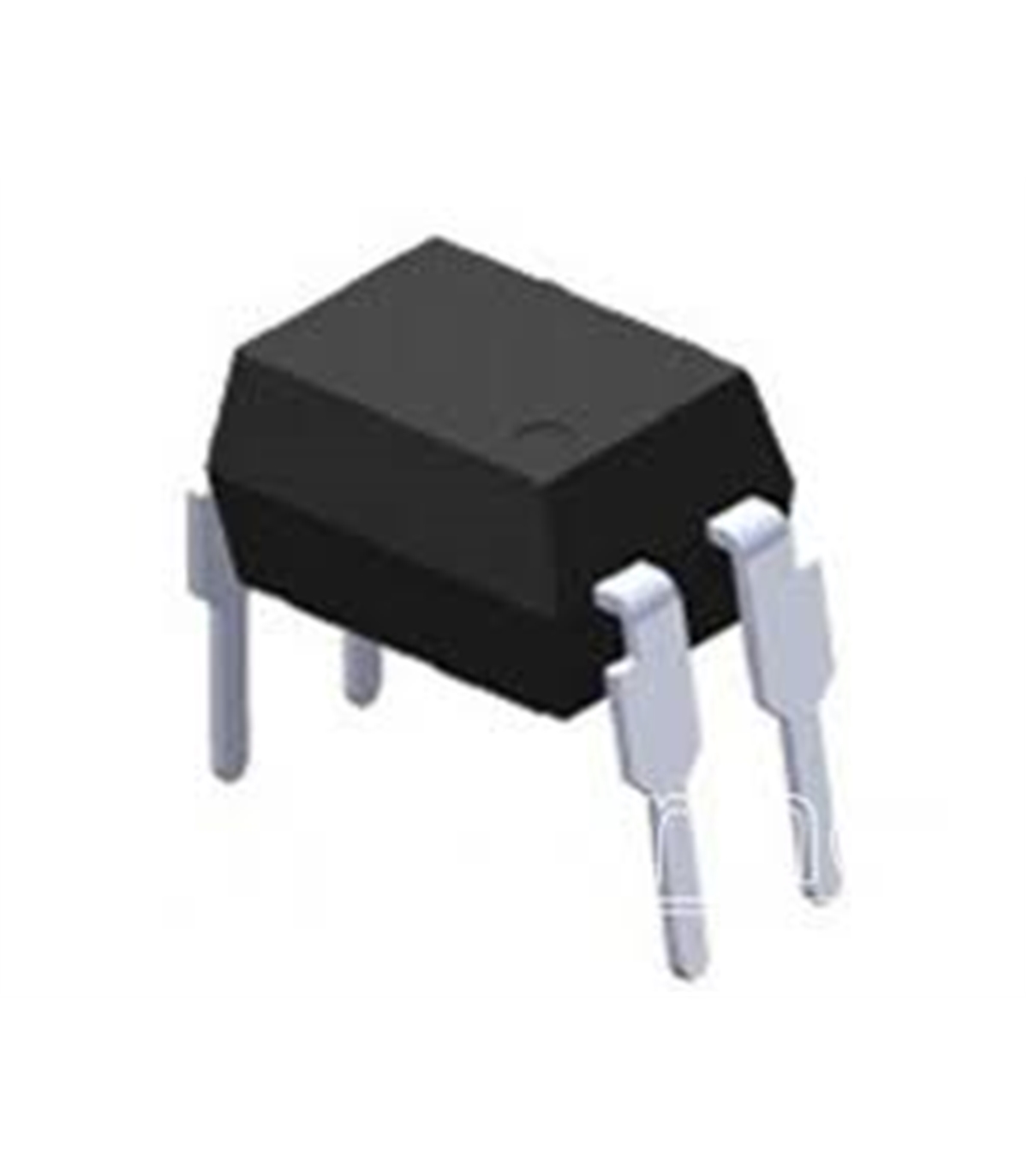 PC817c Componente electrónico preto com quatro pinos metálicos