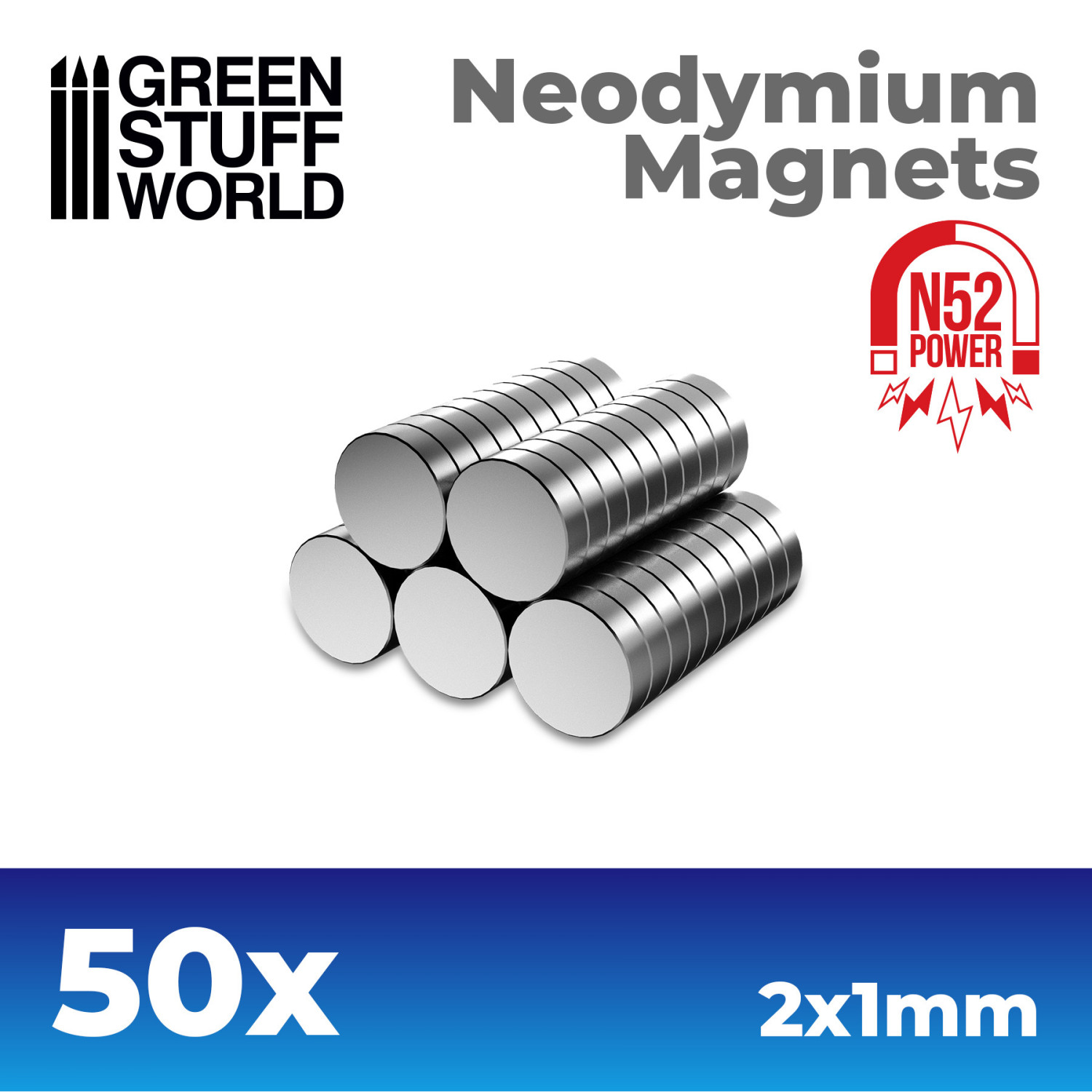 Íman Neodimio 2x1mm preço pack 10 imans N52 Conjunto de 50 ímanes de neodímio prateados em forma de disco 2x1mm
