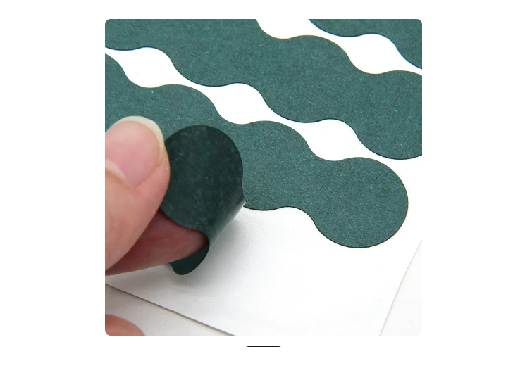 Papel cevada para isolamento de baterias 18650 8S Etiqueta autocolante verde escuro texturizada destacada da folha branca