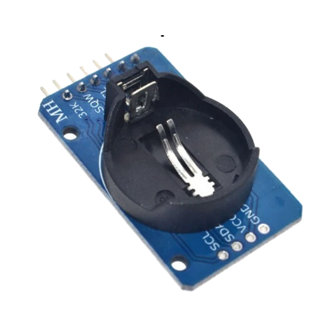 Relógio de tempo real para arduino módulo RTC DS3231 Relógio Digital De Precisão Módulo eletrónico azul com suporte para bateria moeda e pinos expostos
