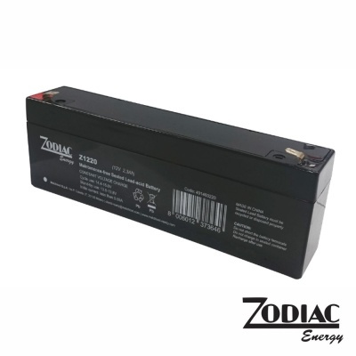 Bateria selada de chumbo ácido preta ZODIAC Z1220 12V 2,3Ah