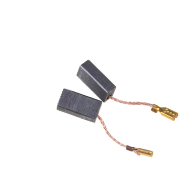 Escovas de carvão para ferramentas elétricas, fios de cobre e terminais metálicos dourados