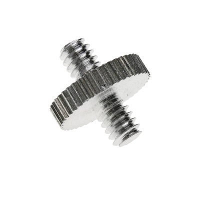 Parafuso duplo metálico com cabeça discada e estriada