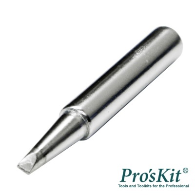 Ponta de soldador metálica com formato chanfrado, Pro'sKit