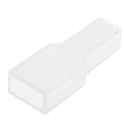 Adaptador USB transparente retangular com cantos arredondados