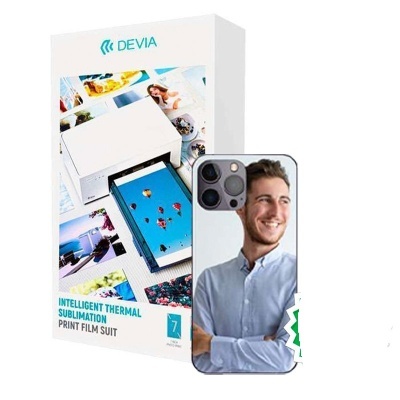 Impressora térmica DEVIA para sublimação com capa de telefone personalizada