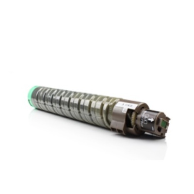 Toner de impressora cilíndrico preto com etiqueta TN-2120 na superfície branca