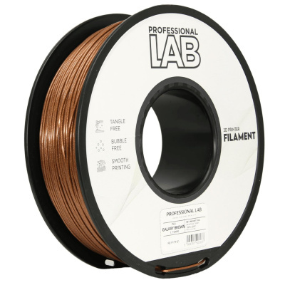Bobina de filamento para impressora 3D castanho metálico