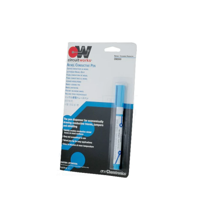 Caneta de cola adesiva azul transparente em embalagem blister da Great Works