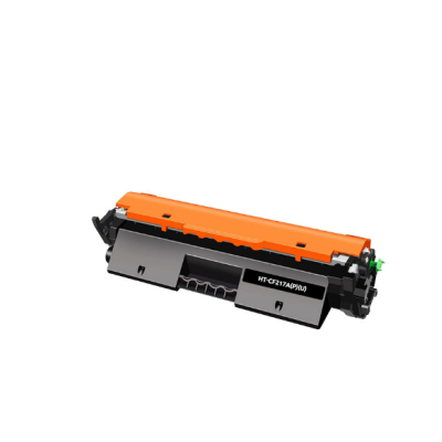 Toner preto para impressora com corpo plástico preto e laranja