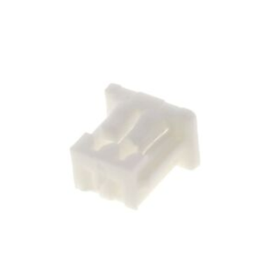 Conector elétrico branco em plástico com três entradas