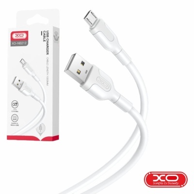 Cabo de carregamento USB branco XO com embalagem