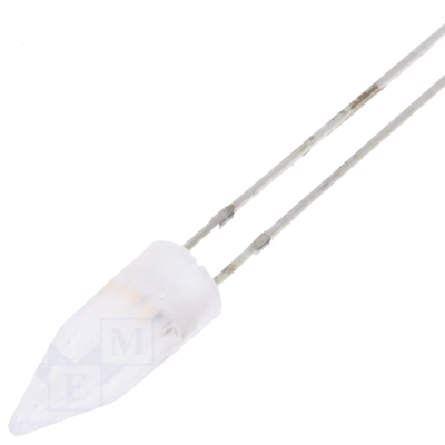 Sensor indutivo branco com cabos metálicos