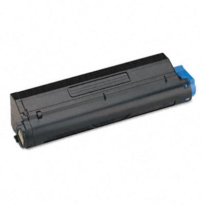 Cartucho de toner preto para impressora com detalhe azul