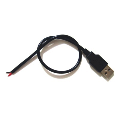 Cabo USB com fios expostos