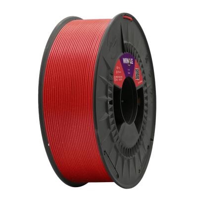 Carretel de filamento vermelho para impressora 3D