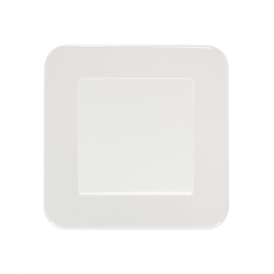 Interruptor quadrado branco de cantos arredondados