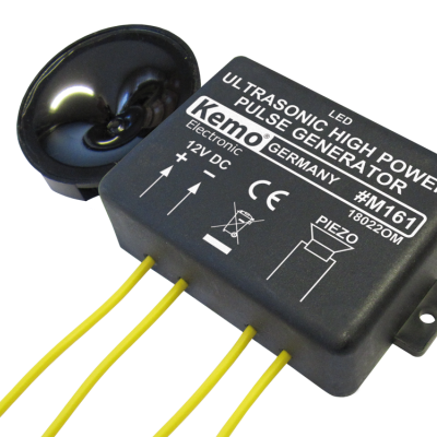 Gerador de pulso ultrasónico LED Kemo Germany modelo M161 com fios amarelos