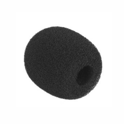 Espuma preta para microfone com orificio oval