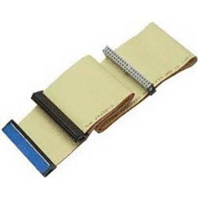 Cabo flexível plano com conectores azul e preto