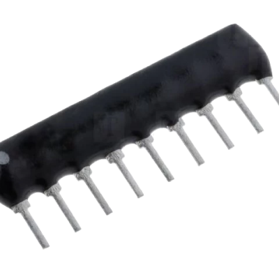 Conector elétrico pin header preto com 10 pinos metálicos