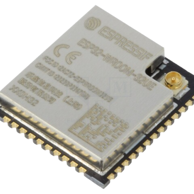 Módulo eletrônico ESPRESSIF ESP32-WROOM-32E com conector dourado