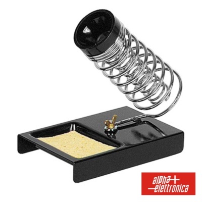 Suporte para ferro de soldar com esponja e selo alpha elettronica