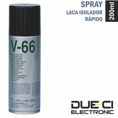 Spray laca isolador rápido V-66 200ml DUE.CI ELECTRONIC