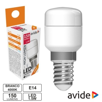 Lâmpada LED branca 4000K E14 1.5W 150 lumens com caixa