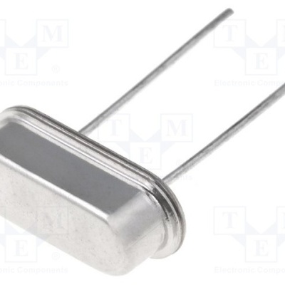 Cristal de quartzo metálico com dois terminais