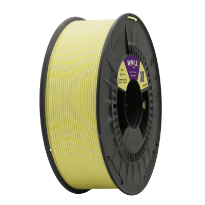 Bobina de filamento para impressora 3D amarelo claro