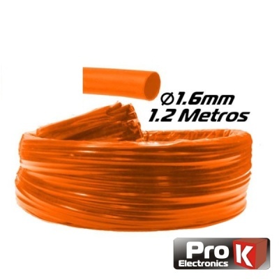 Rolo de fio laranja flexível Ø1.6mm 1.2 metros Pro K Electronics