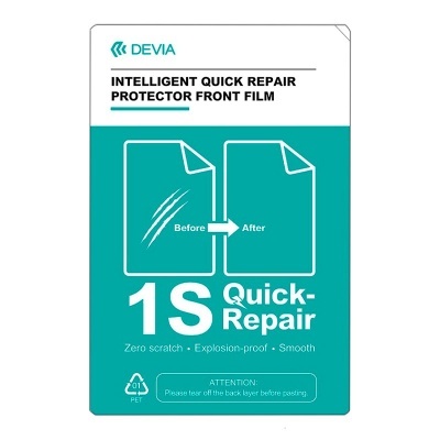 Embalagem de película protetora DEVIA Intelligent Quick Repair em branco e verde
