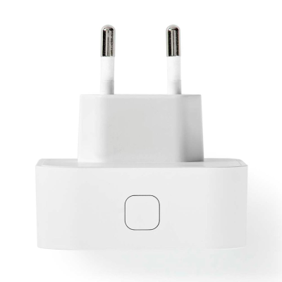 Carregador elétrico branco com ficha de dois pinos