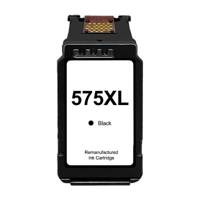 Cartucho de tinta preto para impressora com etiqueta branca 575XL Black