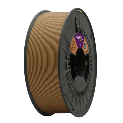 Rolo de filamento marrom para impressora 3D com etiqueta WINCLE