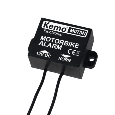 Alarme para motocicleta Kemo M073N preto com fios