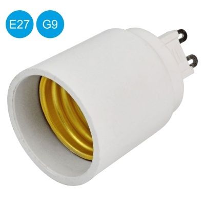 Adaptador de base de lâmpada branco para soquete E27 com ligação tipo G9