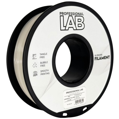 Bobina de filamento para impressora 3D amarelo luminosa Professional Lab