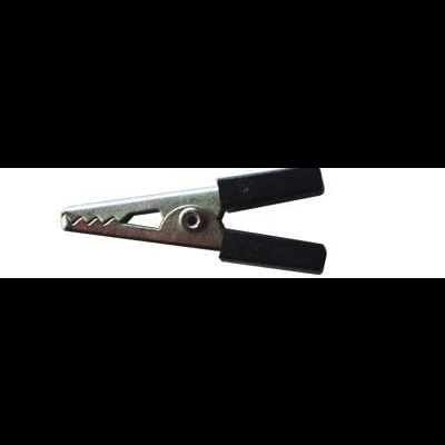 Pinça metálica prateada com revestimento preto