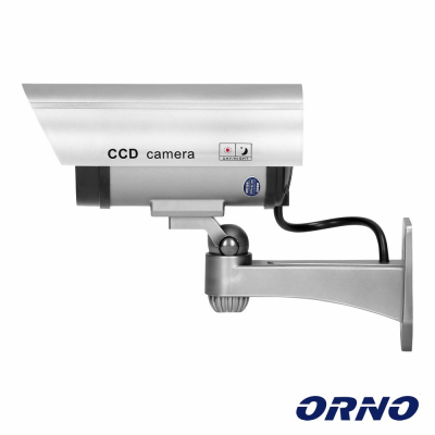 Câmara de vigilância cinza prateado com visor e texto CCD camera